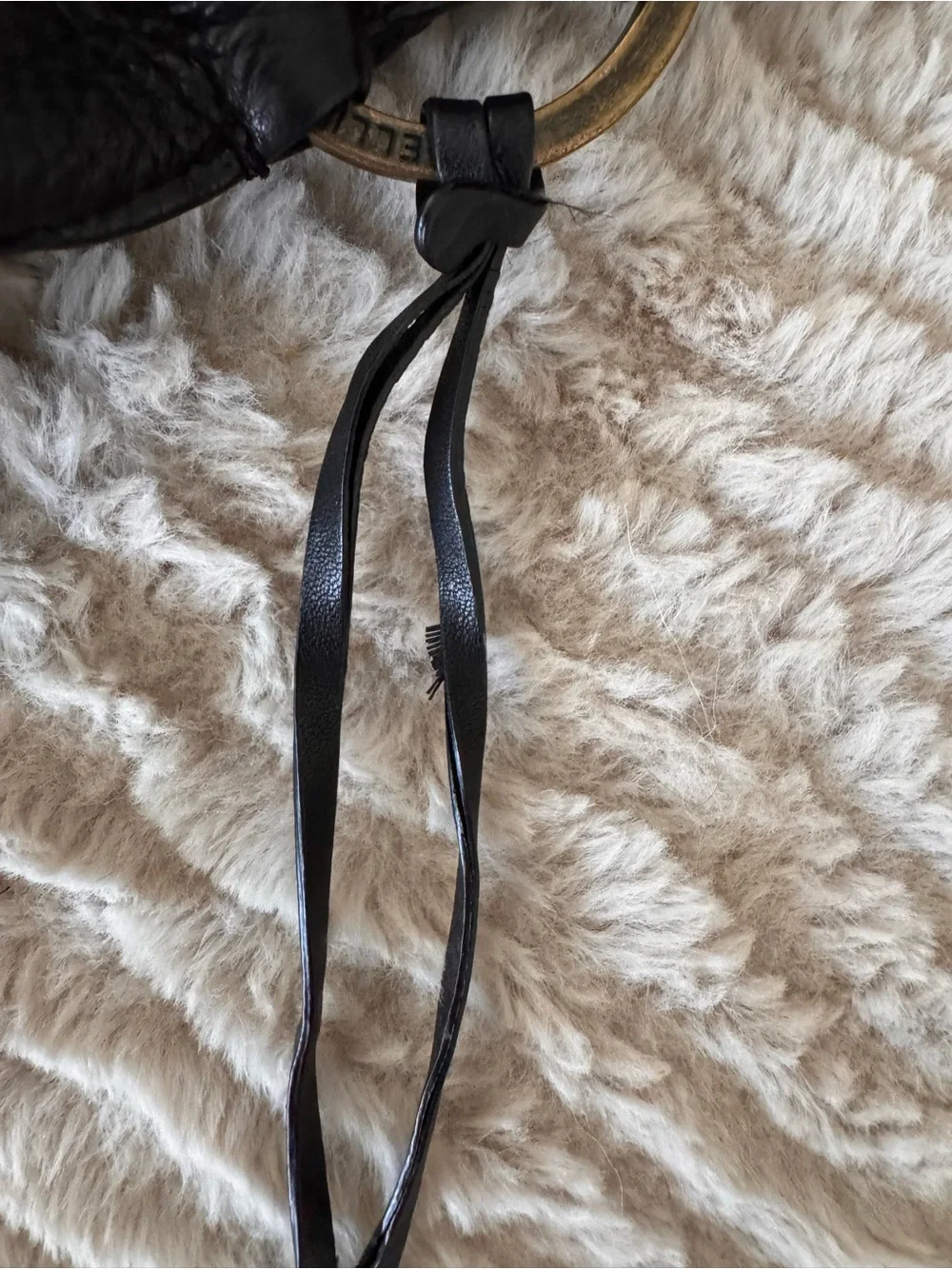 Elliott Lucca Black Leather Braided-Handle Hobo Bag